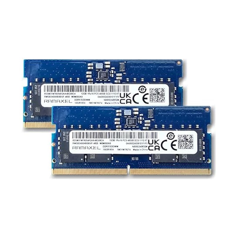 RAMAXEL DDR5-4800 SODIMM 24GB(12GB 2枚) VENGEANCE DDR5 SODIMM 48GB (2x24GB) DDR5 5200MT/s CL44 メモリー